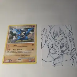 Pokemon Card - Lucario POP Series 6 2/17 Rare mp - Image 1