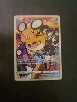 Pokemon TCG Dedenne Brilliant Stars Full Art Ultra Rare Holo Card TG07/TG30 NM - Image 1