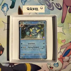 Vaporeon 168 Sv: Scarlet & Violet Promo Holo Pokemon TCG Card Mint - Image 1