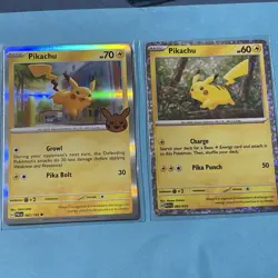 Pokemon TCG Pikachu 2 Card Lot - Image 1