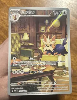 Pokemon TCG - Herdier - 155/086 - Illustration Rare - SV: White Flare - Image 1