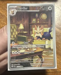 Pokemon TCG - Herdier - 155/086 - Illustration Rare - SV: White Flare - Image 3