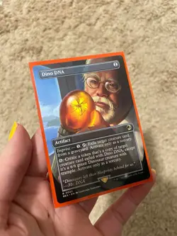 ⭐ MTG Dino DNA Borderless Non-Foil Near Mint | Universes Beyond: Jurassic Park - Image 1