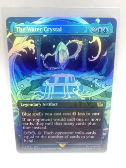 The Water Crystal (Borderless) (Foil) - NM/M - Final Fantasy - MTG - Magic - Image 1