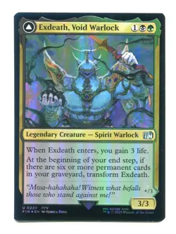 Exdeath, Void Warlock FOIL NM 0220 Final Fantasy FIN MTG Magic the Gathering - Image 1