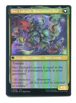 Exdeath, Void Warlock FOIL NM 0220 Final Fantasy FIN MTG Magic the Gathering - Image 2