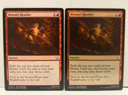 x2 Wrenn's Resolve (x1 Foil, X1 Reg) March of the Machine MTG - Image 1
