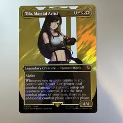 MTG Final Fantasy Commander, Tifa, Martial Artist - Borderless Surge Foil - Image 1
