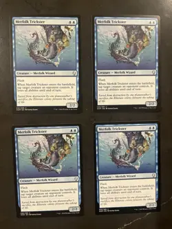 4x Merfolk Trickster x4 - Dominaria - MTG Magic - NM Playset - Image 1