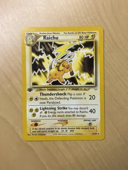 Raichu Neo Revelation 21/64 1st Edition Rare Card Pokemon TCG - Image 1