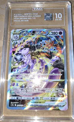 Mewtwo w/ Charizard 221/172 SAR Japanese Pokemon VSTAR Universe TAG 10 Gem Mint - Image 2