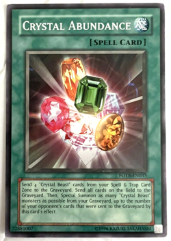 YuGiOh! - Crystal Abundance - FOTB-EN035 - Unlimited - Common - Image 1
