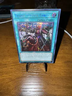Yugioh TCG 1x Triple Tactics Thrust MP24-EN073 Prismatic Secret Rare 1st Ed NM - Image 1