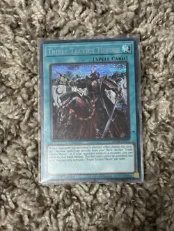 Yugioh TCG 1x Triple Tactics Thrust MP24-EN073 Prismatic Secret Rare 1st Ed NM - Image 1