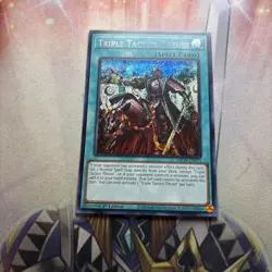 Yugioh TCG 1x Triple Tactics Thrust MP24-EN073 Prismatic Secret Rare 1st Ed NM - Image 1