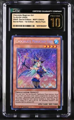 CGC 10 Chocolate Magician Girl Yugioh 2024 MVP1-ENS52 Secret Rare 1st Ed - Image 1