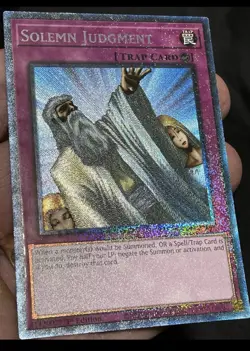 Yugioh Solemn Judgment RA02-EN075 Prismatic Collector's Rare 1st Edition NM - Image 2