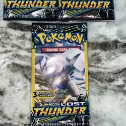 Pokemon Lost Thunder 3 Card Light Dollar Booster Pack Artset Pokemon 3 Packs - Image 3