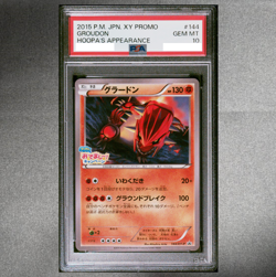PSA 10 Groudon 144/XY-P Hoopa's Appearance Promo Pokemon Card Japanese 2015 GM - Image 1