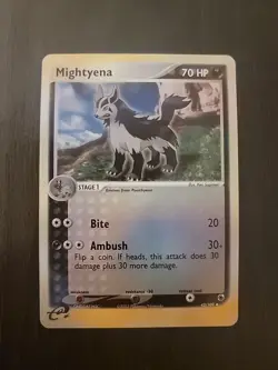 Pokemon 2003 Mightyena Reverse Holo Card 42/109 Ruby and Sapphire Edition - Image 1