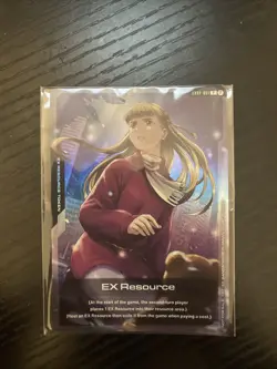 Gundam Card Game: EX Resource EXRP-001 Relena Promo Card - Image 1