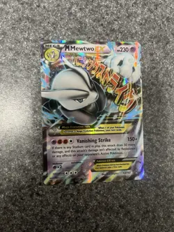 Mewtwo Mega EX Ultra Rare Holo Card 63/162 XY: Breakthrough Pokemon TCG - Image 1