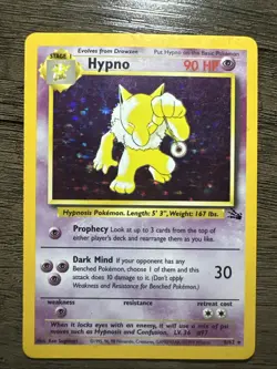 Hypno Pokemon Trading Card Game Base Set 2 #15/130 Holo Rare - Image 1