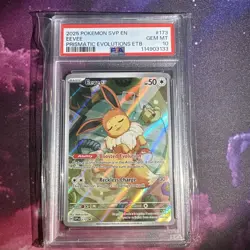 2025 POKEMON SVP EN-SV BLACK STAR PROMO #173 EEVEE PSA 10 - Image 1