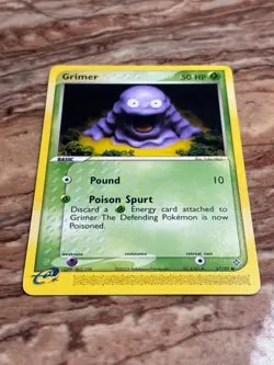 Vintage 2003 Pokemon Grimer Card 57/97 EX Dragon Lightly Played - Image 3