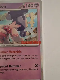 Pokemon TCG 105/193 Tinkaton GameStop Promo Holo Card SEALED - Image 2