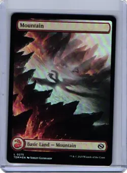 Mountain #275 Foil Basic Land TDM Tarkir Dragonstorm MTG - Image 1