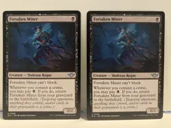 x2 NM Forsaken Miner Outlaws of Thunder Junction Regular MTG - Image 1