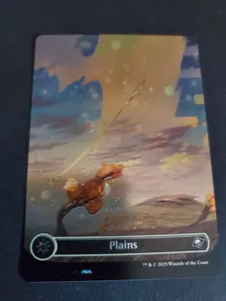 L 0262 Plains GALAXY FOIL BORDERLESS Full Art Land Edge of Eternities MTG NM - Image 1