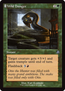 Wild Hunger (Retro Frame) [Innistrad Remastered] Magic MTG - Image 1
