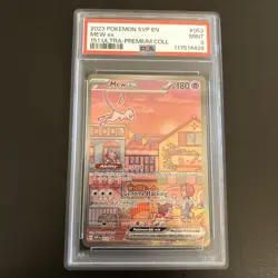 Mew ex SVP 053 Scarlet & Violet Promo Card 2023 Pokemon 151 UPC PSA 9 MINT - Image 3