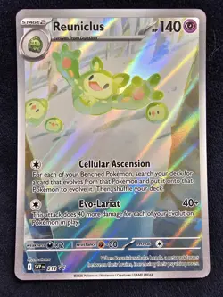 Reuniclus 212 Promo Black Bolt Pokemon w/ Reuniclus Family Stickers - Image 2