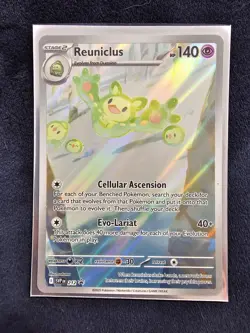Reuniclus 212 Promo Black Bolt Pokemon w/ Reuniclus Family Stickers - Image 5