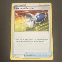 Pokemon Catcher 138/159 SWSH: Crown Zenith Regular Pokemon TCG 2023 - Image 1