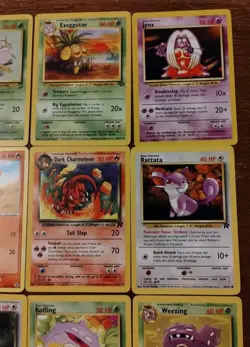 Lot of 9 Vintage Pokemon Cards Dark Charmeleon Dark Raticate See Pictures - Image 4