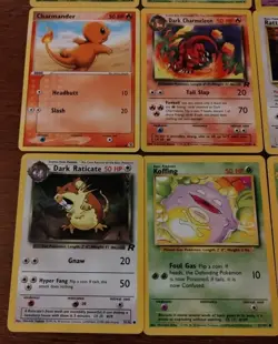 Lot of 9 Vintage Pokemon Cards Dark Charmeleon Dark Raticate See Pictures - Image 5