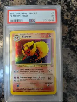 1999 Pokemon TCG Flareon #3 Jungle Set - Holo (English) PSA Graded NM 7 - Image 1