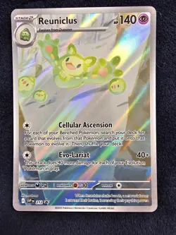 Reuniclus 212 Promo Black Bolt Pokemon w/ Reuniclus And Gothitelle Stickers - Image 5