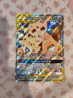Togepi & Cleffa & Igglybuff GX Promo 143a/236 Tag-Team Pokemon Cosmic Eclipse - Image 1