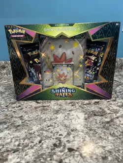 Pokemon TCG Shining Fates Shiny Eldegoss V Collection Box Factory Sealed - Image 1