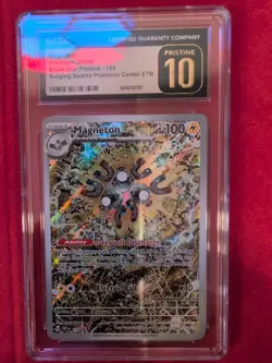Pokemon Magneton 159 Surging Sparks Pokemon Center ETB Promo - CGC 10 PRISTINE - Image 1