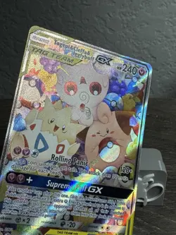 Togepi & Cleffa & Igglybuff GX Tag Team 143a Alt Art Pokemon Cosmic Eclipse NM - Image 5