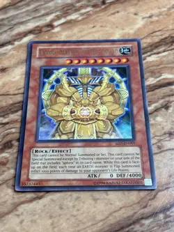1996 Yugioh Exxod, Master of the Guard Holo Card SD7-EN001 Invincible Fortress - Image 3