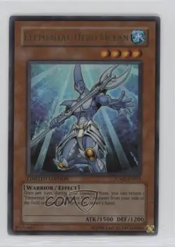 Elemental HERO Ocean YuGiOh Shonen Jump Magazine Promo #JUMP-EN013 2002 0j7v - Image 1