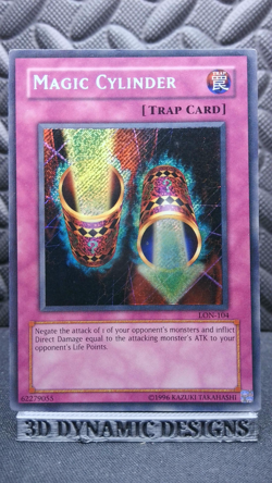 | Yugioh Magic Cylinder LON-104 Secret Rare Labyrinth Of Nightmare DMG 🔥 | - Image 1
