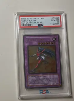 YUGIOH PSA 10 Cyber Blader EEN-EN032 Ultimate Rare 1st Edition - Image 2
